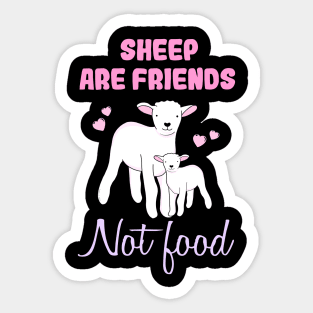 Sheep are friends Sticker